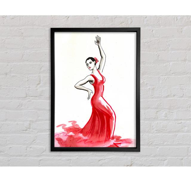 Flamenco 15 - Single Picture Frame Art Prints on Canvas Bright Star Size: 118.9cm H x 84.1cm W x 3.3cm D on Productcaster.