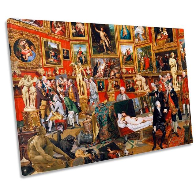 Johan Zoffany Tribuna Of The Uffizi CANVAS WALL ART Print Rosalind Wheeler Size: 81.3cm H x 121.9cm W x 4cm D on Productcaster.