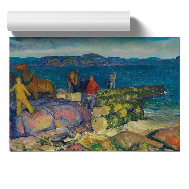 Dock Builders by George Bellows - No Frame Painting East Urban Home Size: 30cm H x 42cm W x 0.1cm D on Productcaster.