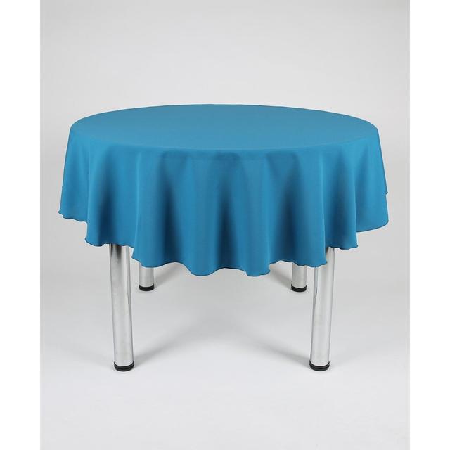 Cameron-James Salisbury Tablecloth 17 Stories Size: 137cm W x 137cm L, Colour: Navy Blue on Productcaster.