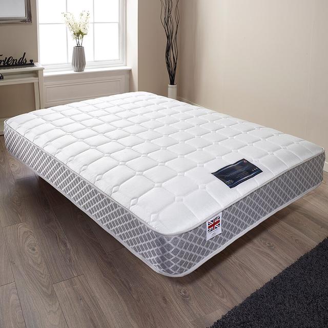 Luann Crystal Ortho Hybrid Sprung Mattress Symple Stuff Size: Kingsize (5') on Productcaster.