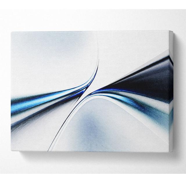 Defined Lines Meeting Canvas Watercolour Metro Lane Size: 35.6cm H x 50.8cm W x 10cm D on Productcaster.