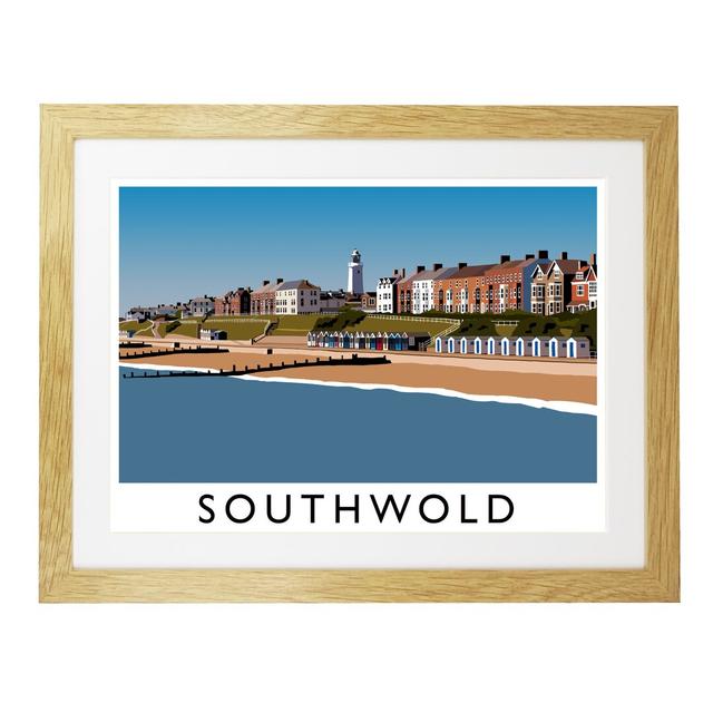 'Southwold' by Richard O'Neil - Print East Urban Home Format: Oak Wood Frame, Size: 33.5 cm H x 43.5 cm W x 2.2 cm D on Productcaster.