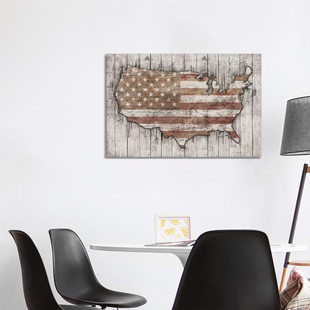 USA Map by Diego Tirigall - Wrapped Canvas Print Borough Wharf Size: 66.04cm H x 101.6cm W x 3.81cm D on Productcaster.