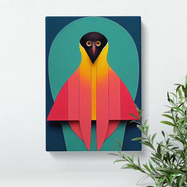 Unforgettable Bird - Print Metro Lane Format: Wrapped Canvas, Size: 76cm H x 50cm W x 3cm D, Matte Colour: No Matte on Productcaster.