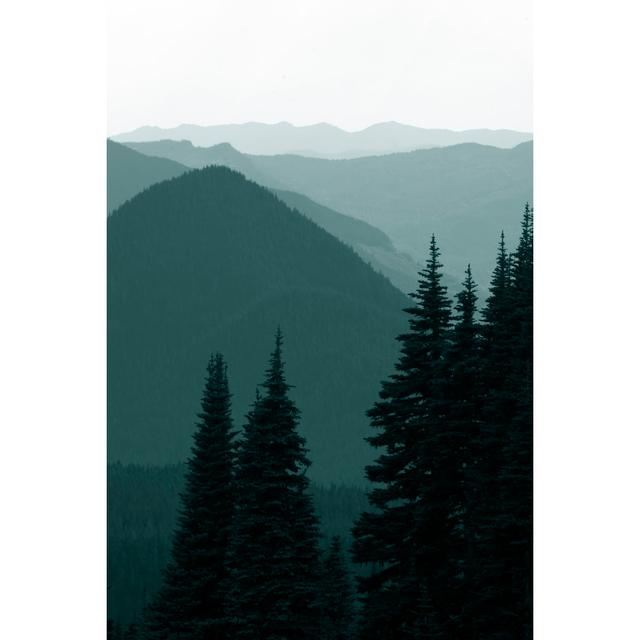 Mountains in Monochrome by Tashka - Wrapped Canvas Photograph Alpen Home Size: 76cm H x 51cm W on Productcaster.