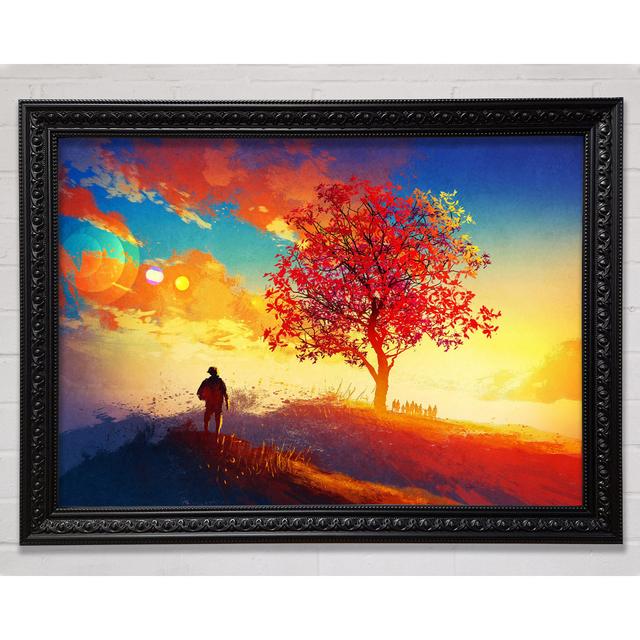 Autumn Tree Worship Framed Print Bright Star Size: 100cm H x 141.4cm W on Productcaster.