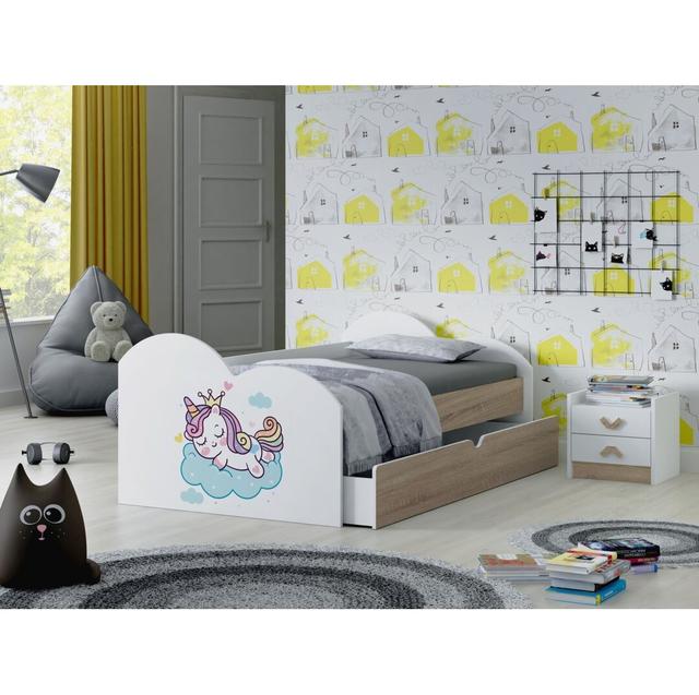 Standard-Bett Humfleet Roomie Kidz Farbe (Bettgestell): Sonoma-Eiche on Productcaster.