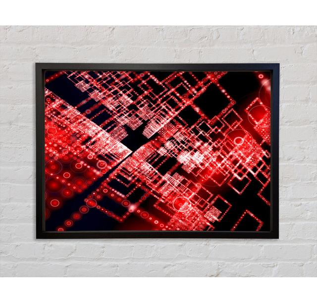 Red City Blocks Framed Print Bright Star Size: 100cm H x 141.4cm W on Productcaster.