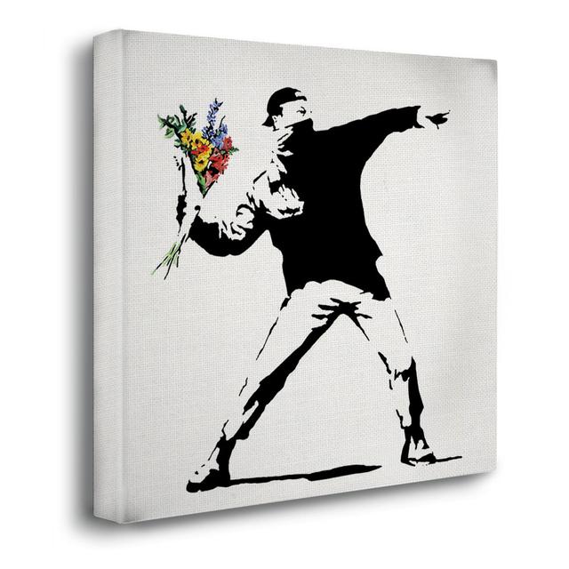 Gattino A Gaza by Banksy - No Frame Print on Canvas Marlow Home Co. Size: 100cm H x 70cm W on Productcaster.