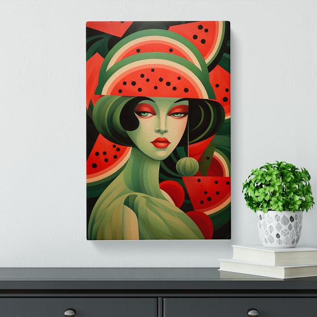 Watermelon - No Frame Print Marlow Home Co. Size: 76cm H x 50cm W x 3cm D on Productcaster.