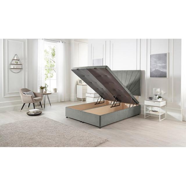 Ottoman Bed Fairmont Park Size: Super King (6'), Colour: Grey on Productcaster.