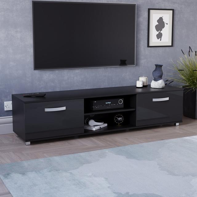 Muskoka TV Stand for TVs up to 70" Latitude Run Colour: Black on Productcaster.