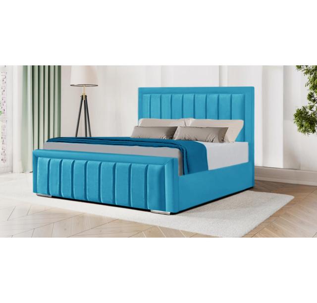 Athalla Bed Canora Grey Colour: Teal, Size: Small Double on Productcaster.