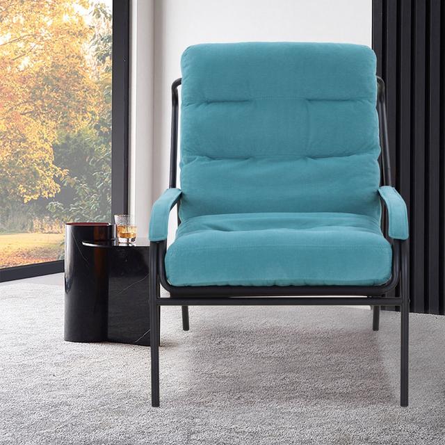 69.5Cm Wide Velvet Armchair Blue Elephant Upholstery Colour: Blue on Productcaster.