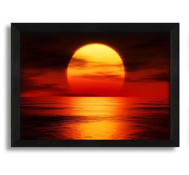 Fire Sky Reflections - Picture Frame Photograph on Canvas Latitude Run Size: 21cm H x 30cm W x 10cm D on Productcaster.