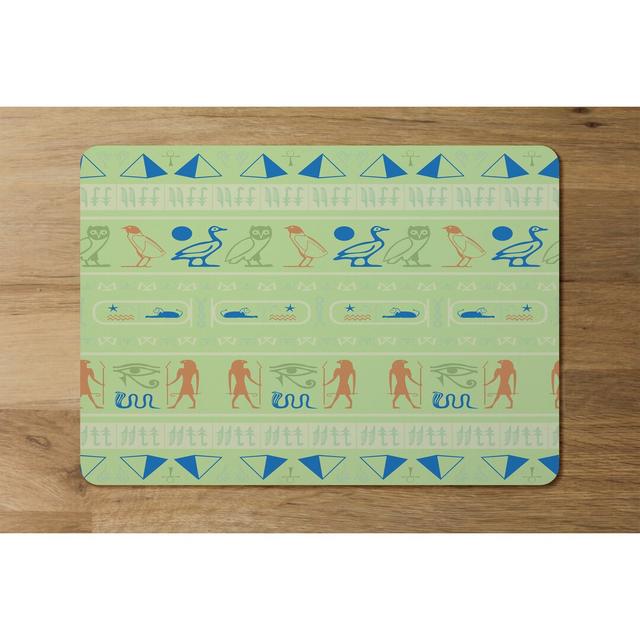 Avarayr Hieroglyphic Egyptian Language Symbols Placemat (Set of 4) Bloomsbury Market on Productcaster.