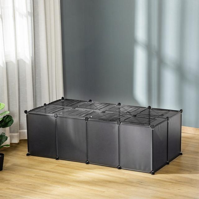 Weather Resistant Small Animal Cage PawHut Colour: Grey on Productcaster.