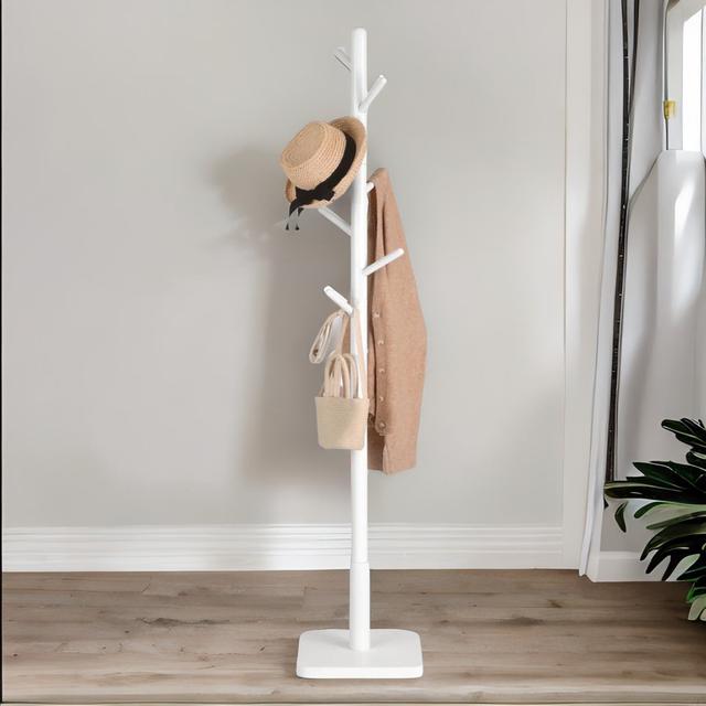 Freestanding 8 - Hook Coat Rack Rafaelo Mobilia Colour: Natural on Productcaster.