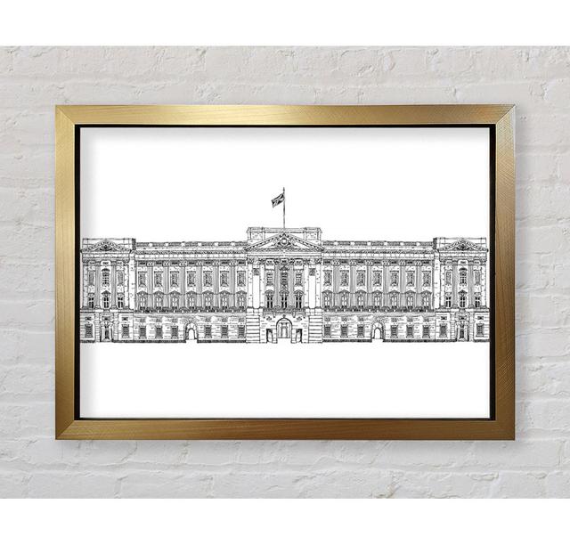 Buckingham Palace Drawing - Single Picture Frame Art Prints Bright Star Size: 42cm H x 59.7cm W on Productcaster.