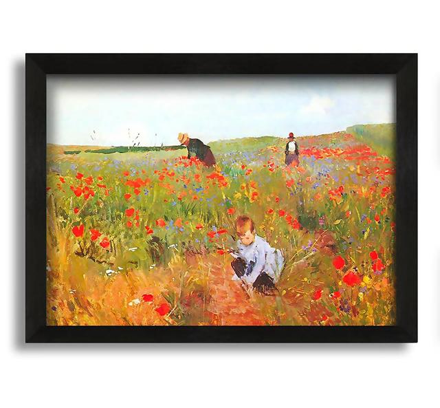 Cassatt Poppy in the Field by Mary Cassatt - Picture Frame Graphic Art on Canvas Ophelia & Co. on Productcaster.