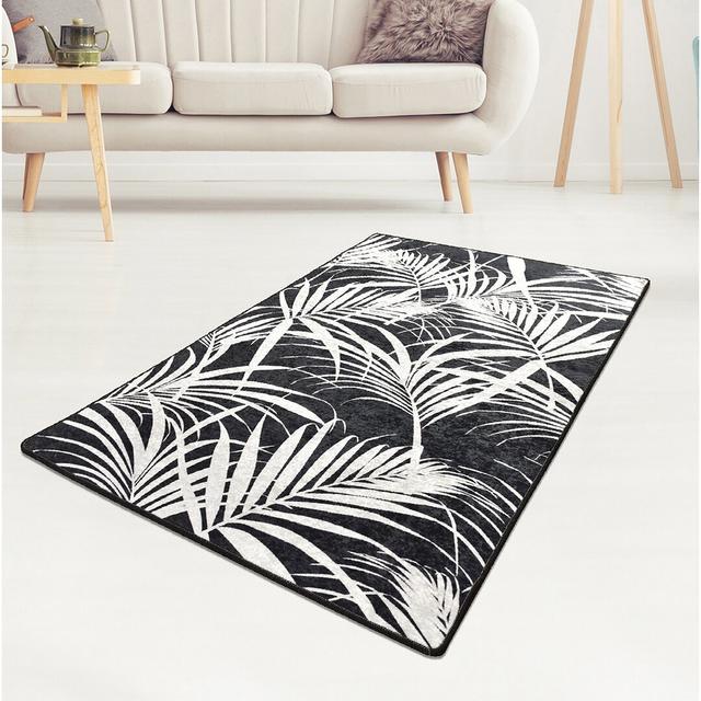 Dempster Shaggy Black/Grey Rug Bay Isle Home Rug Size: Rectangle 119 x 178cm on Productcaster.