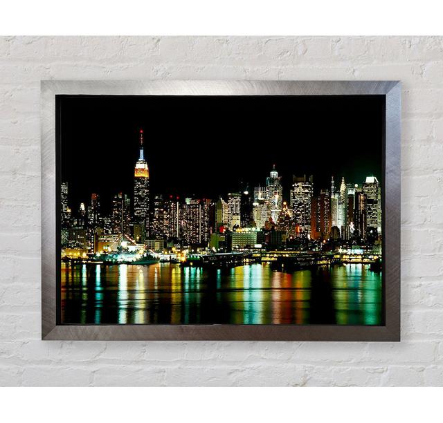 New York City Glow - Print Bright Star Size: 100cm H x 141.4cm W x 3.4cm D on Productcaster.