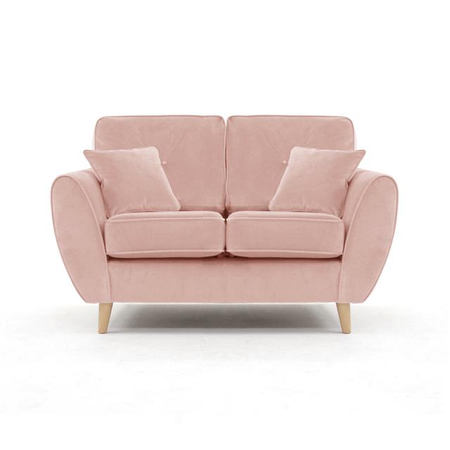 Zweiersofa Rafe Hykkon Polsterfarbe: Lila on Productcaster.