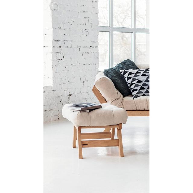 Hocker Donner Norden Home Farbe der Polsterung: beige on Productcaster.