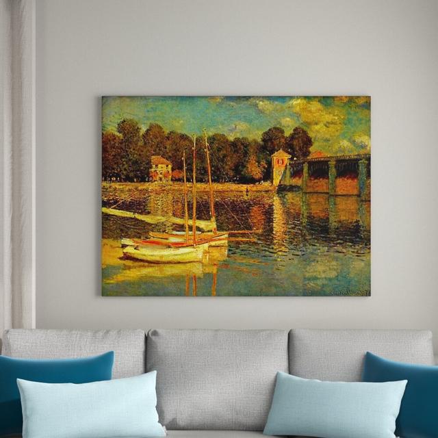 'Bridge at Argenteuil' by Claude Monet Painting Print East Urban Home Size: 60cm H x 80cm W x 1.8cm D on Productcaster.