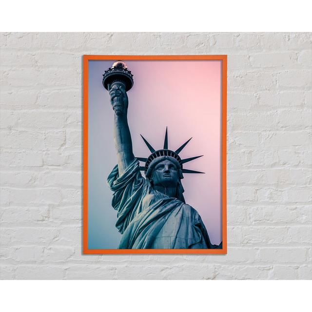 Anhuar Skies Over The Statue Of Liberty - Single Picture Frame Art Prints Brayden Studio Größe: 59,7 cm H x 42 cm B x 2 cm T on Productcaster.