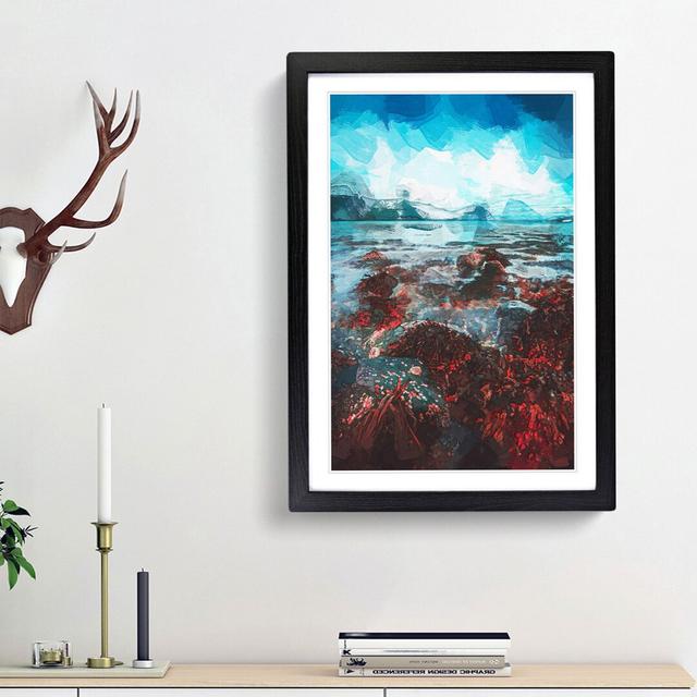 Hjorungavag in Norway in Abstract - Picture Frame Graphic Art Print East Urban Home Frame Option: Black Framed, Size: 65cm H x 48cm W x 2cm D on Productcaster.