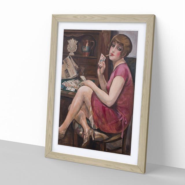 Queen of Hearts by Gerda Wegener - Picture Frame Painting East Urban Home Frame Option: Oak Framed, Size: 65cm H x 48cm W x 2cm D on Productcaster.