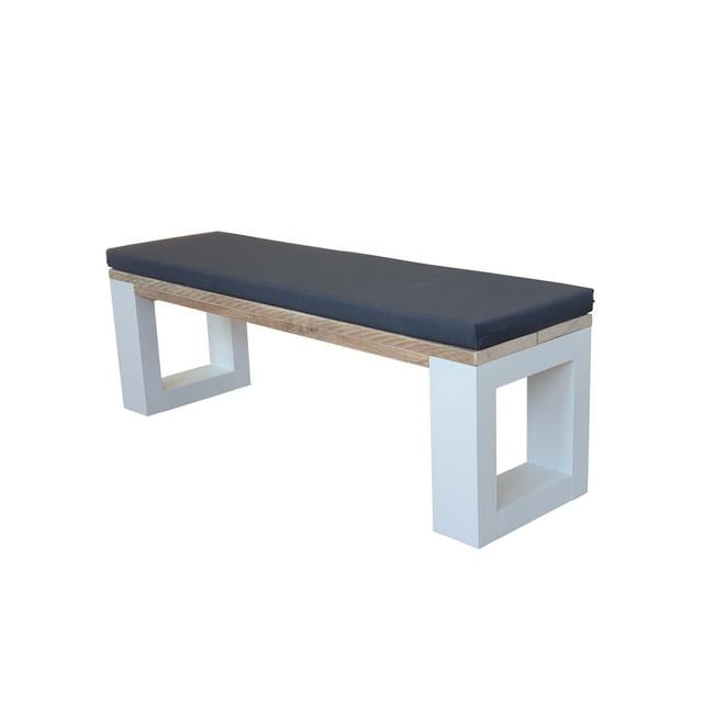 Antwyne Picnic Bench Brayden Studio Size: 45cm H x 170cm W x 38cm D, Colour: Black/White on Productcaster.