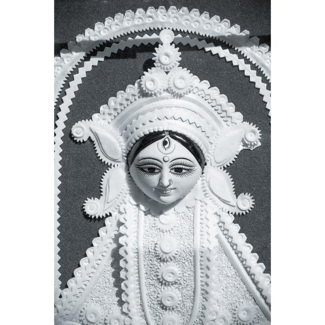 Goddess Durga Statue by AMAYRA - Wrapped Canvas Print Marlow Home Co. Size: 122cm H x 81cm W on Productcaster.