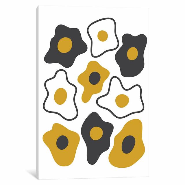 'Fried Eggs' Graphic Art on Wrapped Canvas East Urban Home Size: 66.04cm H x 45.72cm W x 1.91cm D on Productcaster.