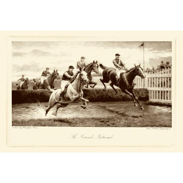 The Grand National by Harington Bird - Wrapped Canvas Art Prints Natur Pur Size: 61cm H x 91cm W on Productcaster.