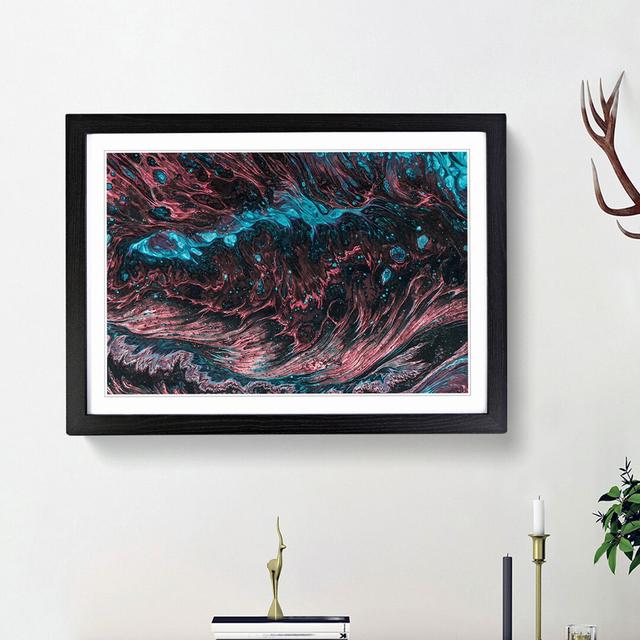 Land of the World in Abstract - Picture Frame Painting Print East Urban Home Frame Option: Black Framed, Size: 27cm H x 36cm W x 2cm D on Productcaster.