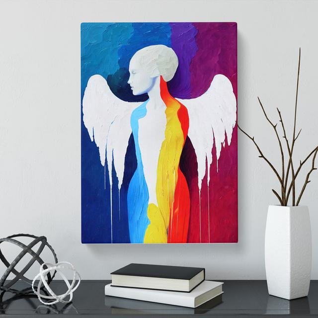 Angel Palette Knife Vol.2 - Wrapped Canvas Graphic Art George Oliver Size: 60cm H x 40cm W x 3cm D on Productcaster.