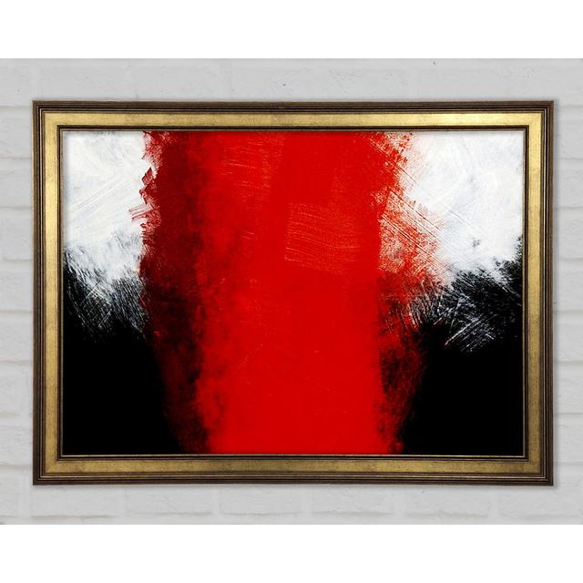 Whirlwind Red Framed Print Ivy Bronx Size: 59.7cm H x 84.1cm W x 1.5cm D on Productcaster.