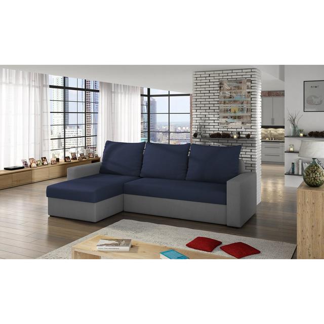 Ecksofa Giardina mit Bettfunktion Metro Lane Polsterfarbe: Alova 79/Alova 10 on Productcaster.