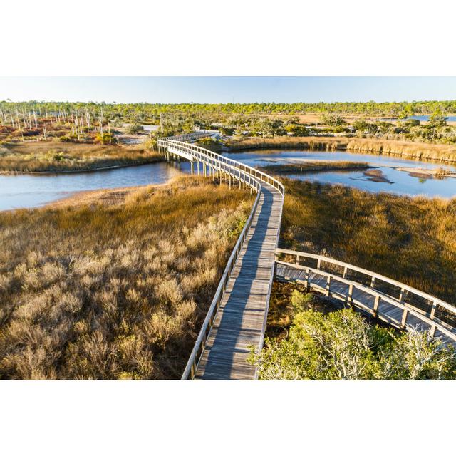 Likita Big Lagoon Winding Boardwalks - Wrapped Canvas Print 17 Stories Size: 51cm H x 76cm W x 3.8cm D on Productcaster.