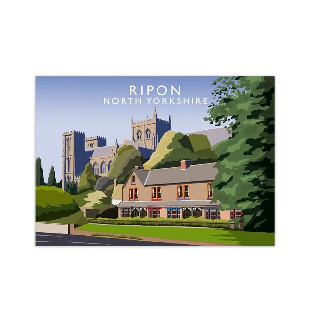 Ripon North Yorkshire by Richard O'Neill - Unframed Graphic Art Print on Paper 17 Stories Size: 21 cm H x 29.7 cm W on Productcaster.