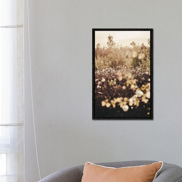 Golden Field by Design Fabrikken - Gallery-Wrapped Canvas Giclée on Canvas Lark Manor Format: Black Floater Framed, Size: 66.04cm H x 45.72cm W on Productcaster.