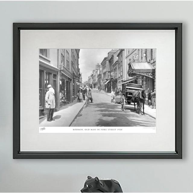 Bodmin, Old Man In Fore Street 1920 - Single Picture Frame Print The Francis Frith Collection Size: 45cm H x 60cm W x 2.3cm D on Productcaster.