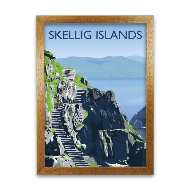 Skellig Islands by Richard O'Neill - Print 17 Stories Size: 84.1cm H x 59.4cm W x 3cm D, Format: Unframed on Productcaster.