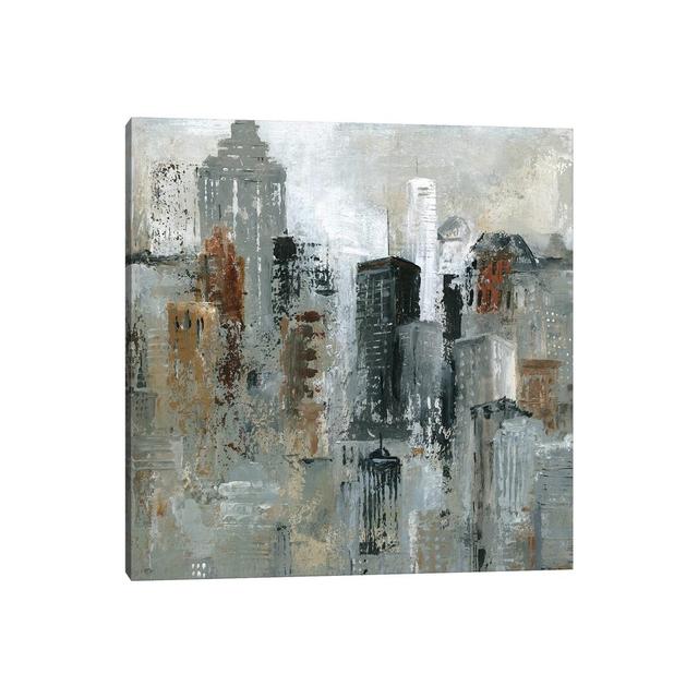 Lights Of The City I by Carol Robinson - Painting on Canvas Ebern Designs Size: 93.98cm H x 93.98cm W x 1.91cm D, Format: Wrapped Canvas on Productcaster.