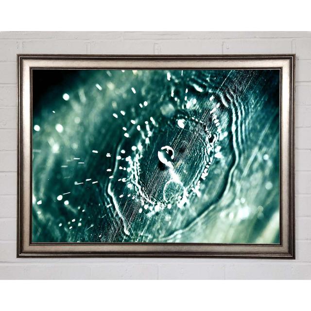 Water Splash Drop Framed Print - Picture Frame Photograph on Canvas Ebern Designs Format: White Framed Paper, Size: 29.7cm H x 42cm W x 10cm D on Productcaster.