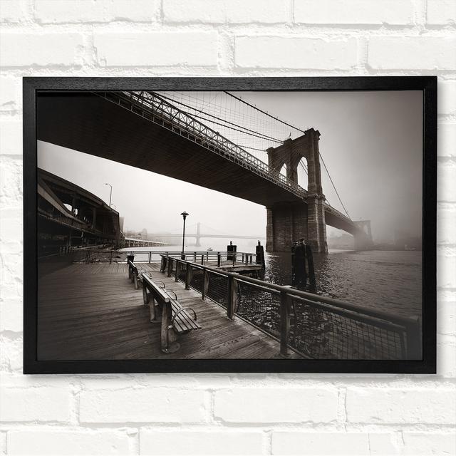 Under The Brooklyn Bridge Brayden Studio Größe: 42cm H x 59,7cm B on Productcaster.