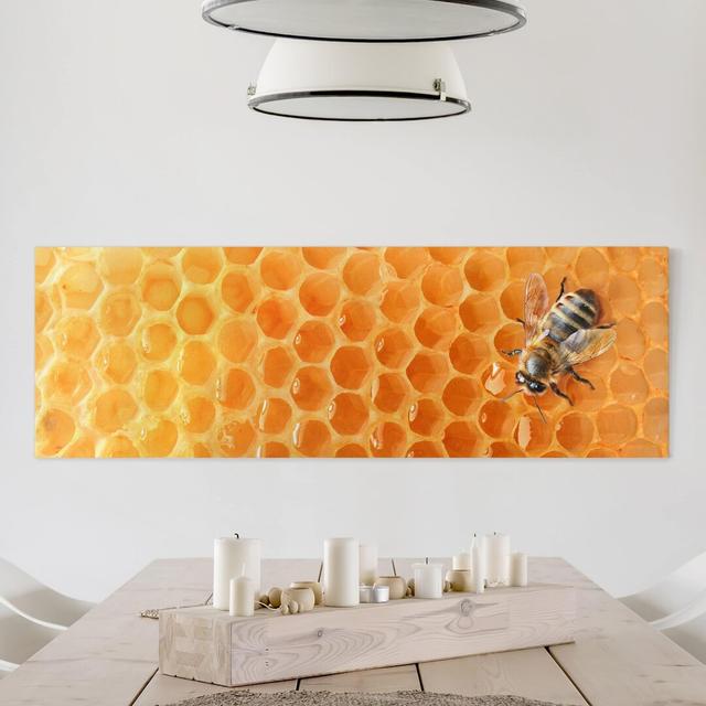 Leinwandbild Honey Bee East Urban Home Größe: 200 L x 70 B on Productcaster.